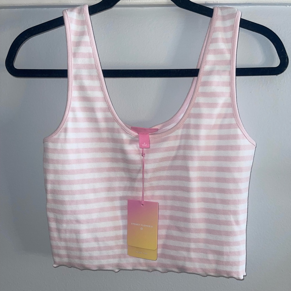 BRAND NEW STRIPED CROP TOP